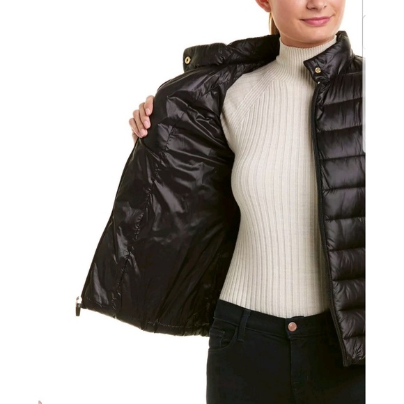 Via Spiga Black Puffer Jacket - Picture 2 of 6